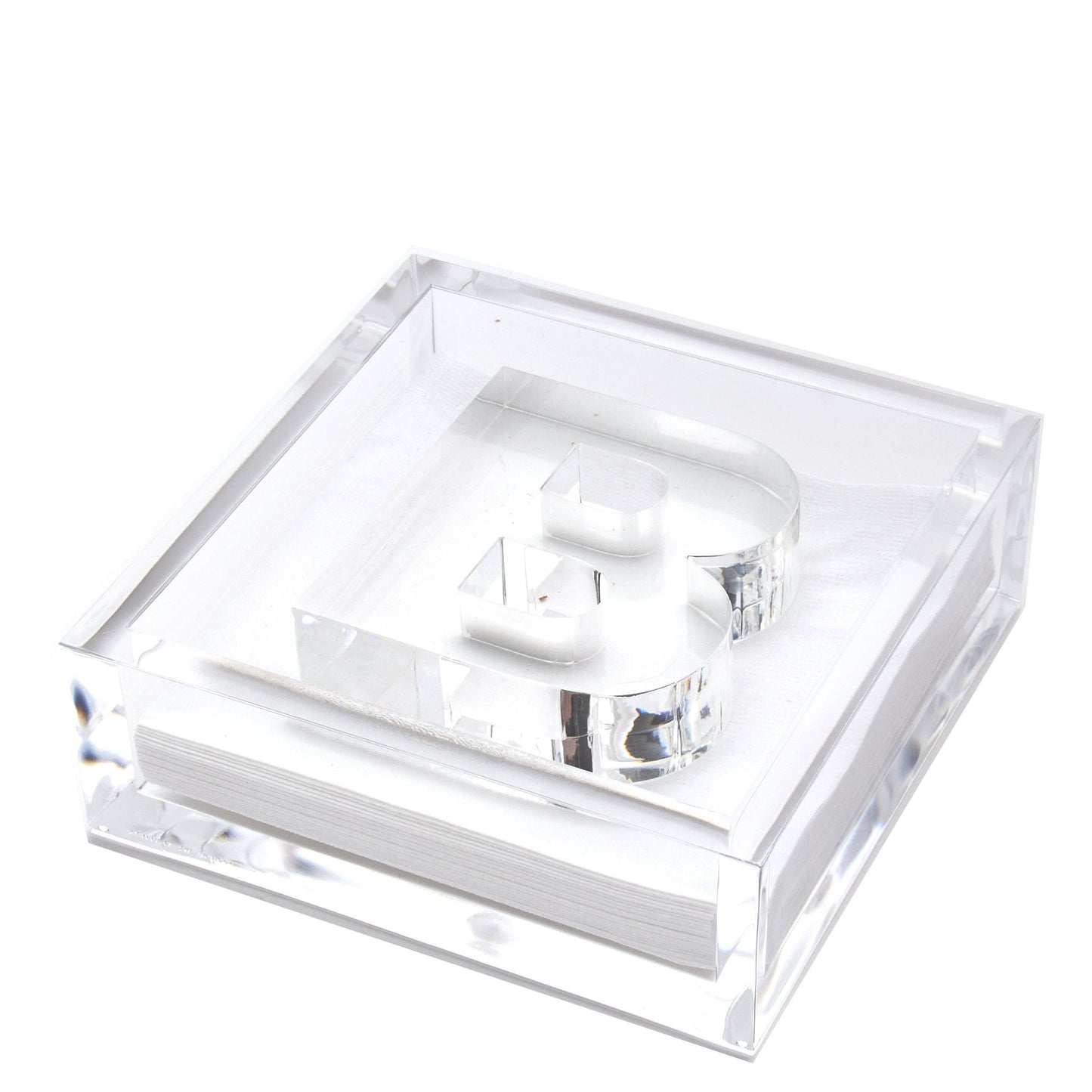 INITIAL COCKTAIL NAPKIN HOLDER