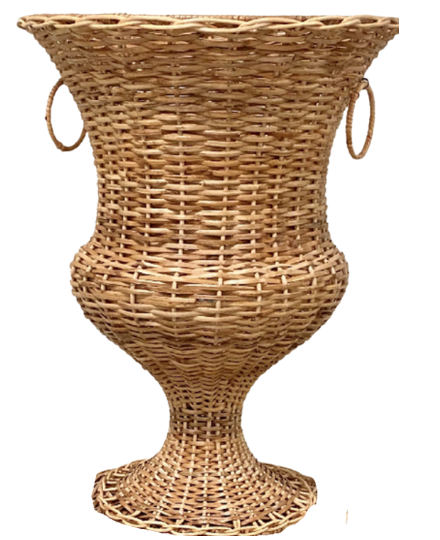 FABULOUS LARGE WICKER URN