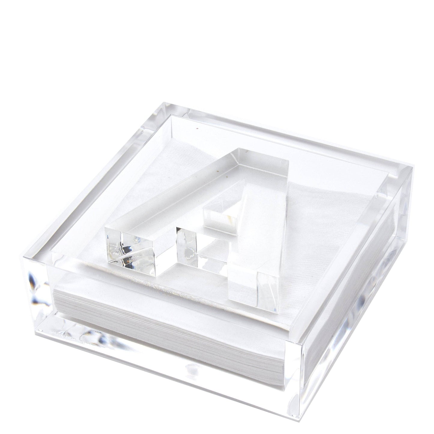 INITIAL COCKTAIL NAPKIN HOLDER