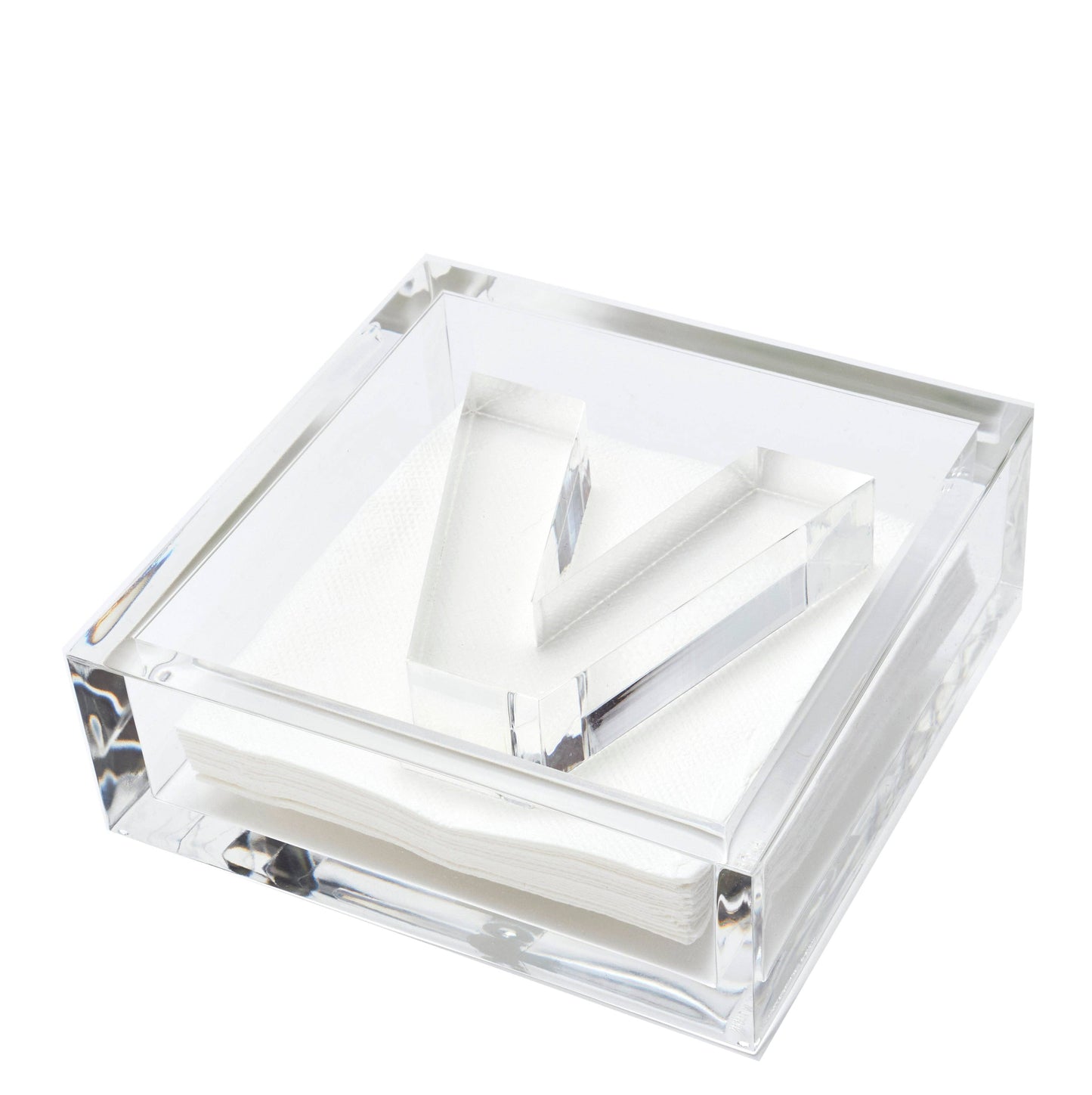 INITIAL COCKTAIL NAPKIN HOLDER