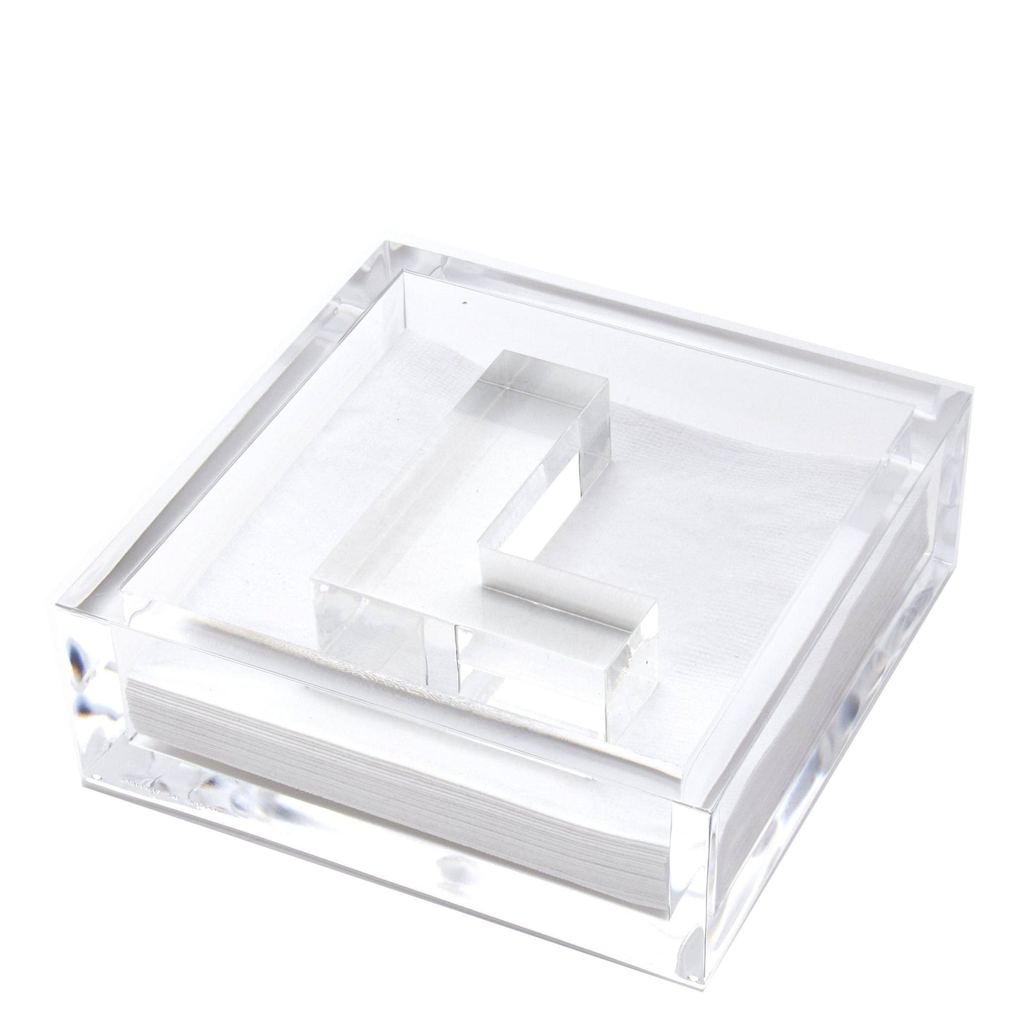 INITIAL COCKTAIL NAPKIN HOLDER