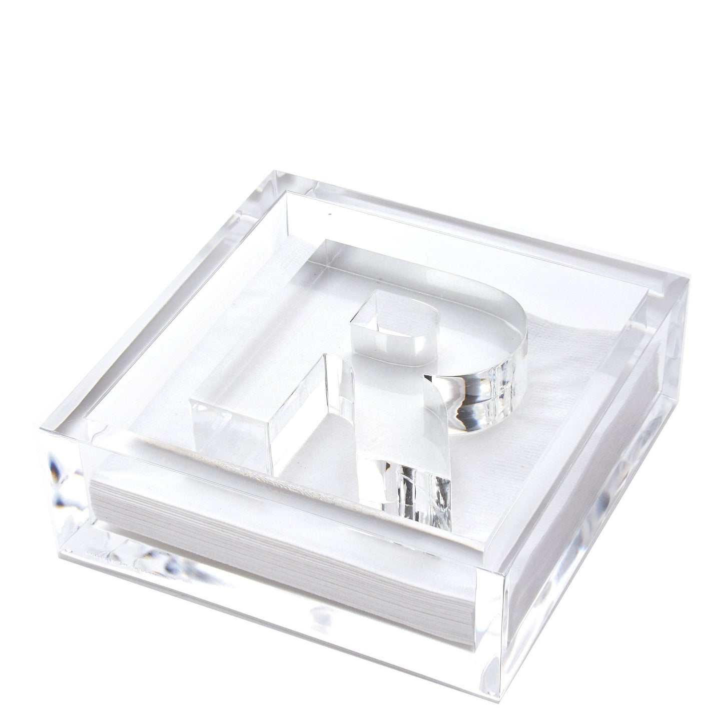 INITIAL COCKTAIL NAPKIN HOLDER